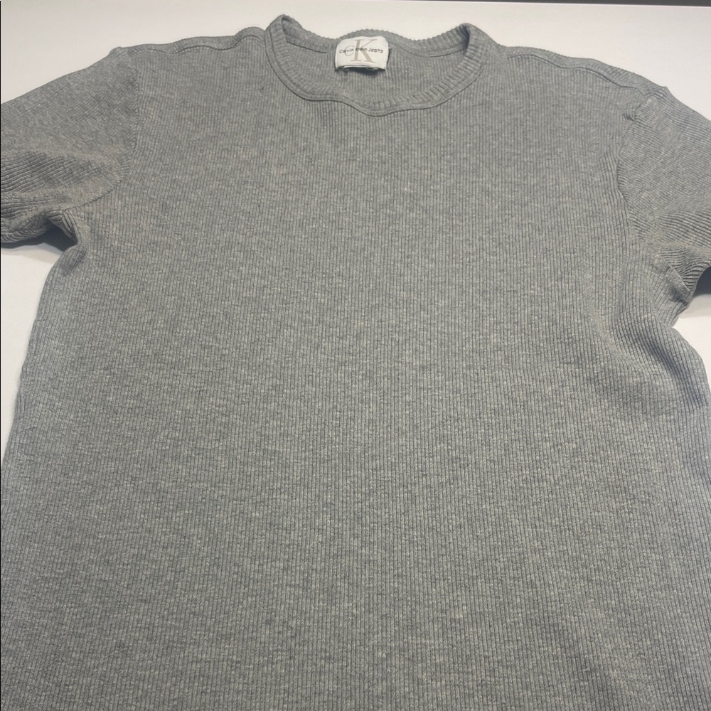 Calvin Klein Light Gray Short Sleeve Tee